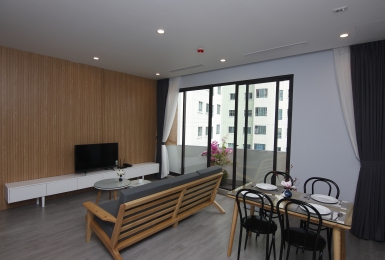 Brigh two bedrooms apartment for rent in Hoang Hoa Tham, Ba Dinh